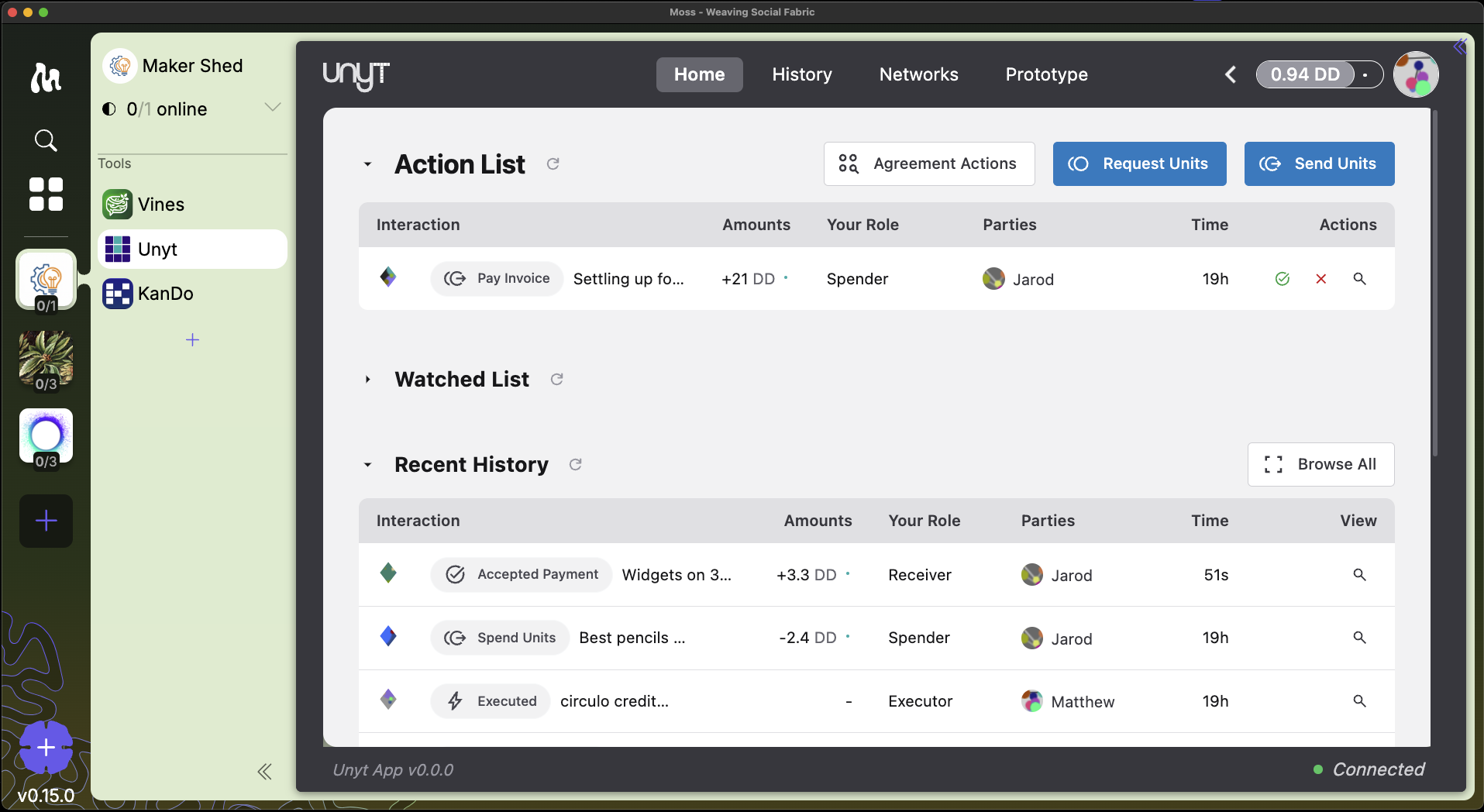 Tool Library on Moss