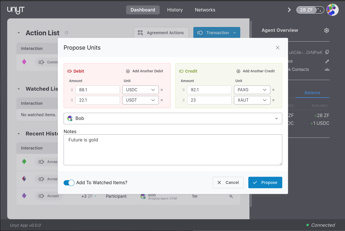 Trade Proposa Screenshot