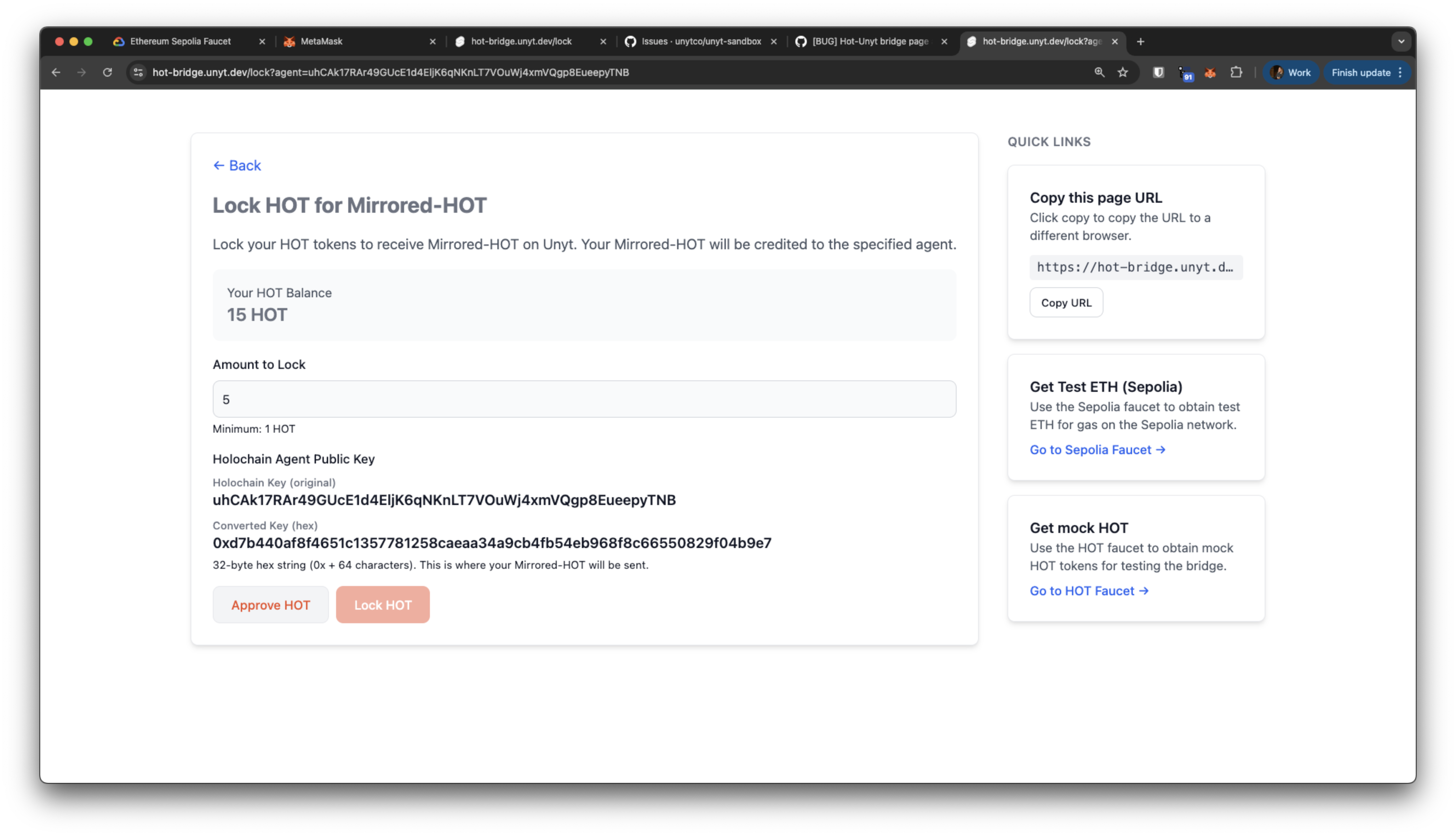 Approve HOT spending in MetaMask